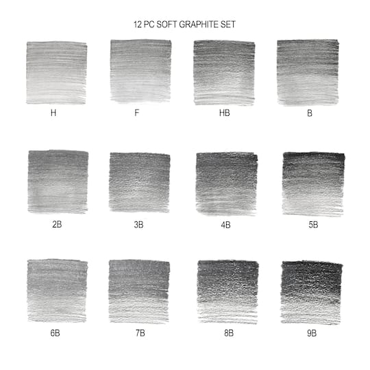 6 Packs: 12 ct. (72 total) Winsor & Newton™ Studio Collection™ Graphite Pencil Set